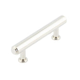 Burlington Belgrave Stepped Cabinet Handles 96mm   Polished Nickel - Burlington Range